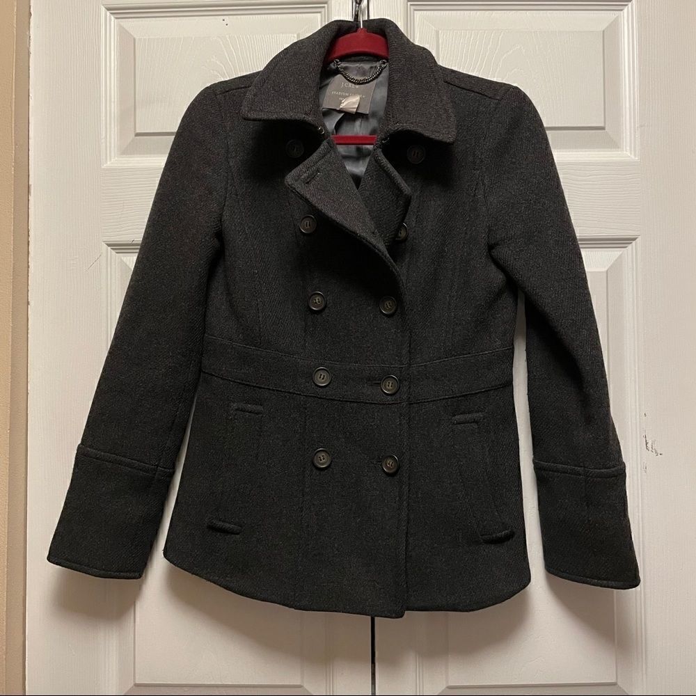 J. Crew Stadium Cloth Nello Gori Peacoat - Picture 1 of 6